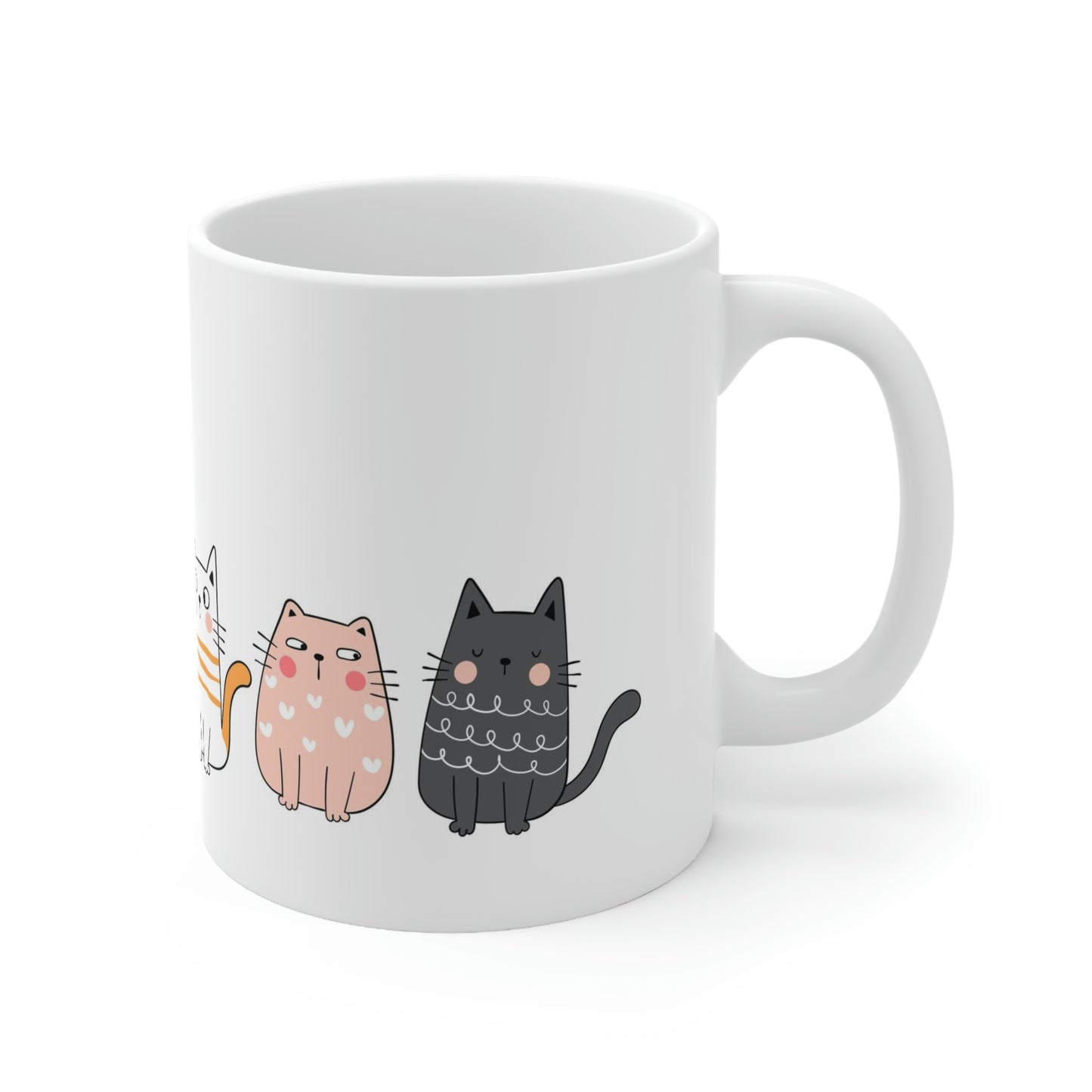 Valentine's Love Cats Ceramic Mug 11oz