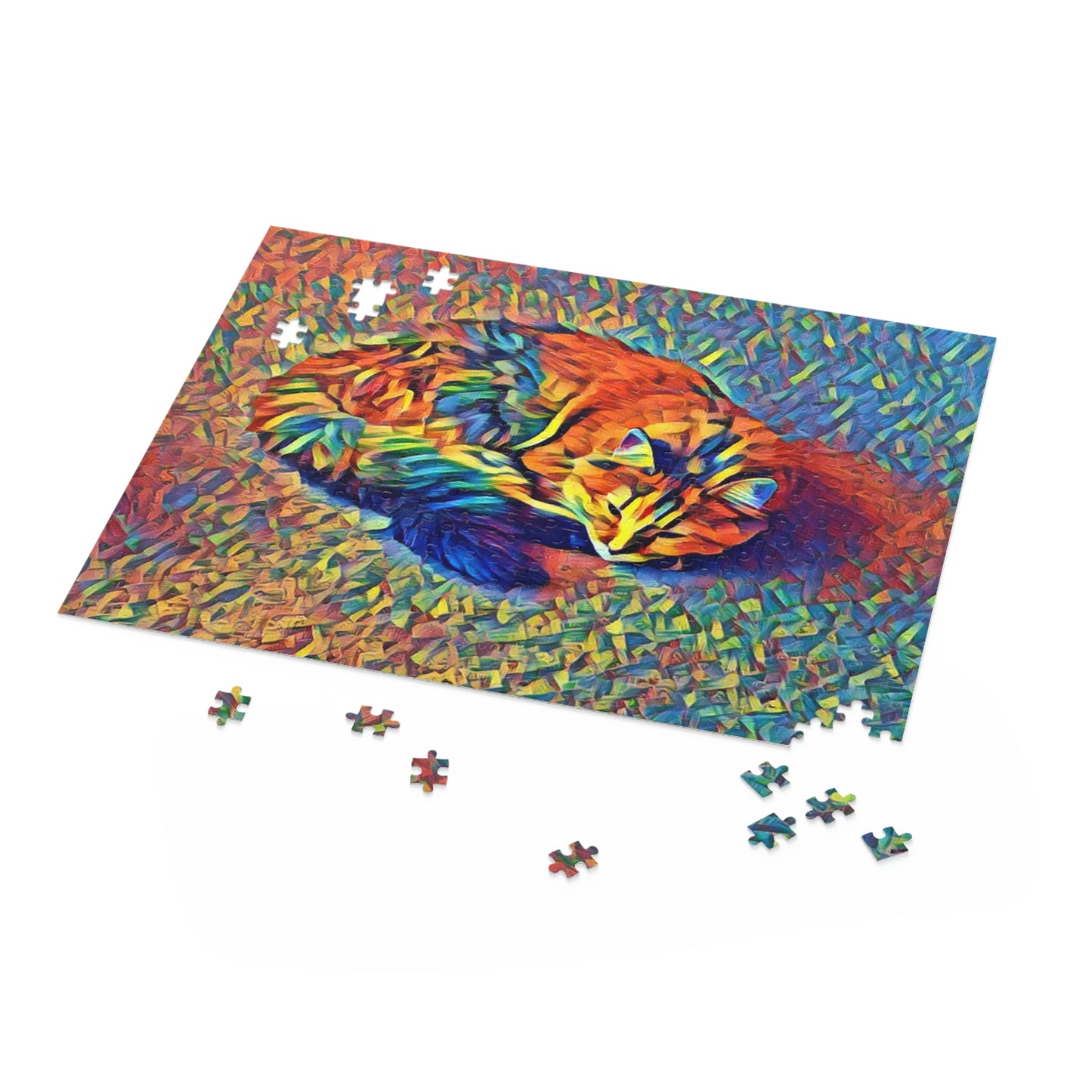Cuddled Up & Cozy Cat Puzzle (120, 252, 500-Piece)