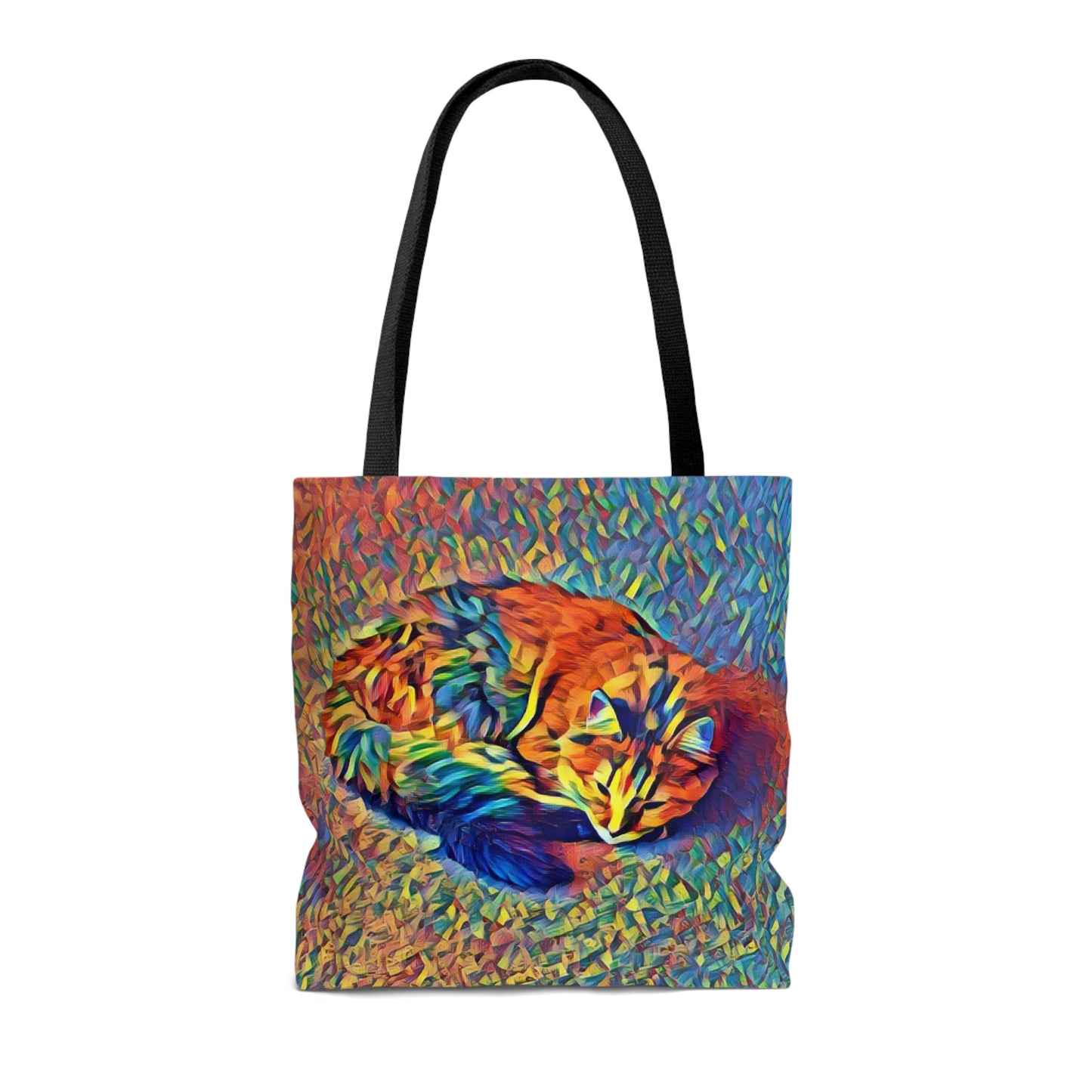 Cuddled Up & Cozy Cat Tote Bag