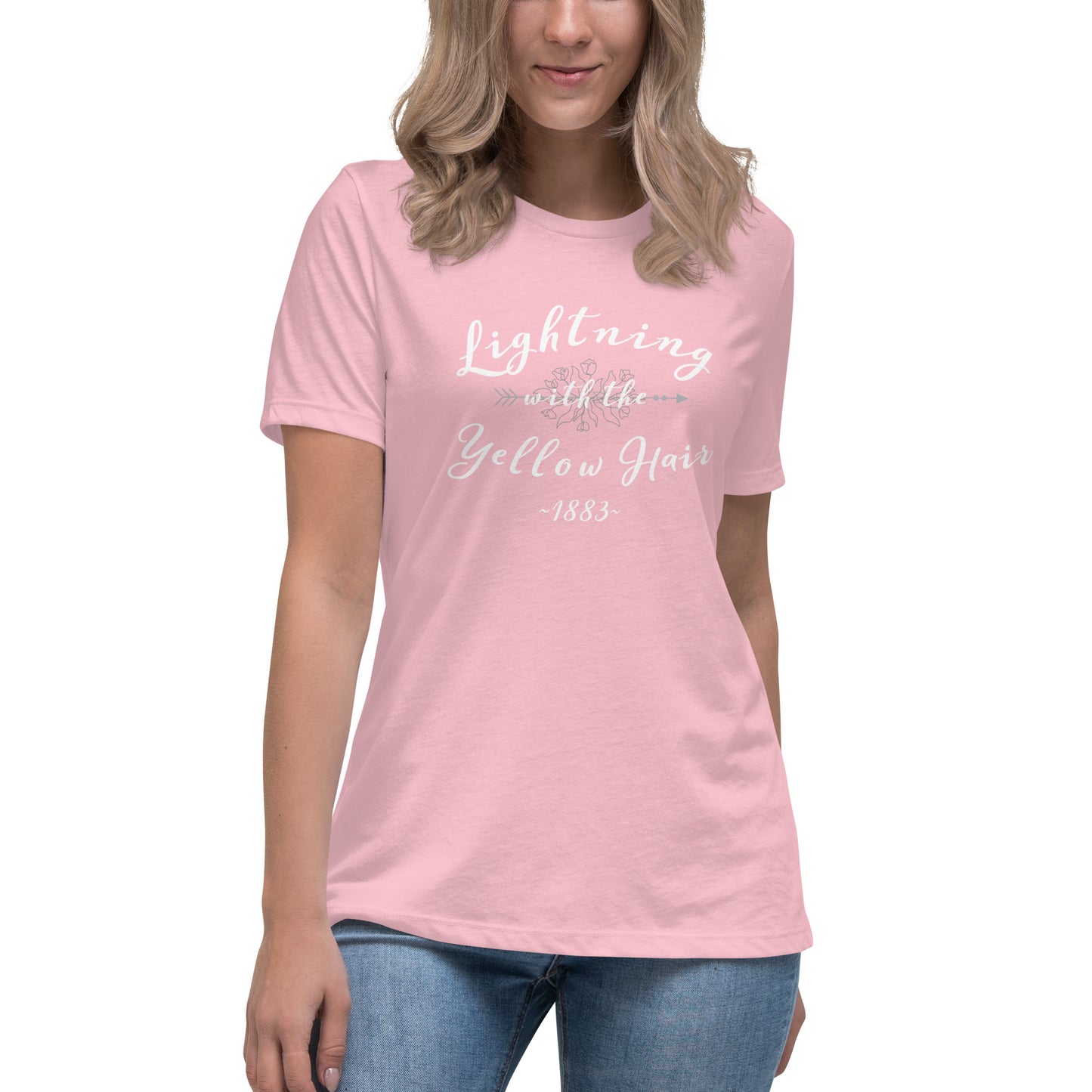 Lightening with the Yellow Hair Tshirt  /  Elsa Dutton  /  Yellowstone  /  1883  Women's Relaxed T-Shirt