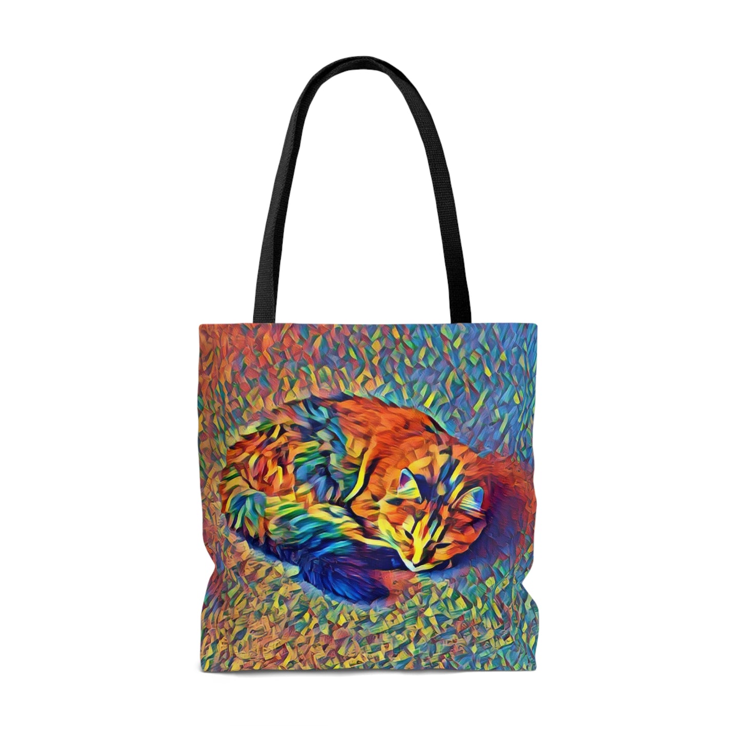 Cuddled Up & Cozy Cat Tote Bag