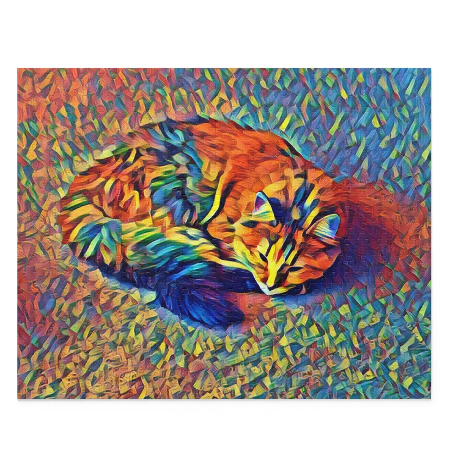 Cuddled Up & Cozy Cat Puzzle (120, 252, 500-Piece)