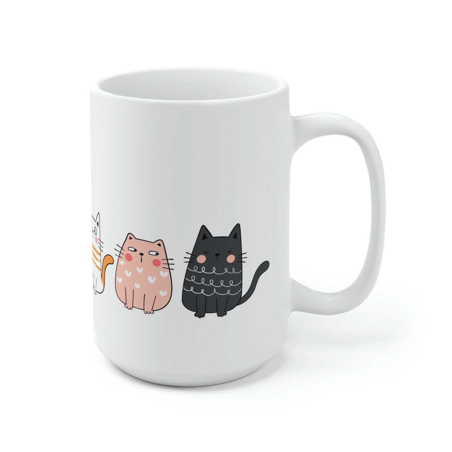 Valentine's Love Cats Ceramic Mug 15oz