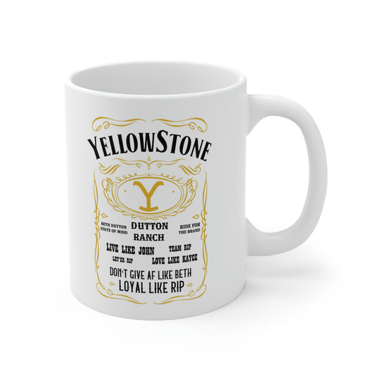 Yellowstone / Live Like /  Dutton Ranch / Rip / John / Kayce / Beth   Ceramic Mug 11oz