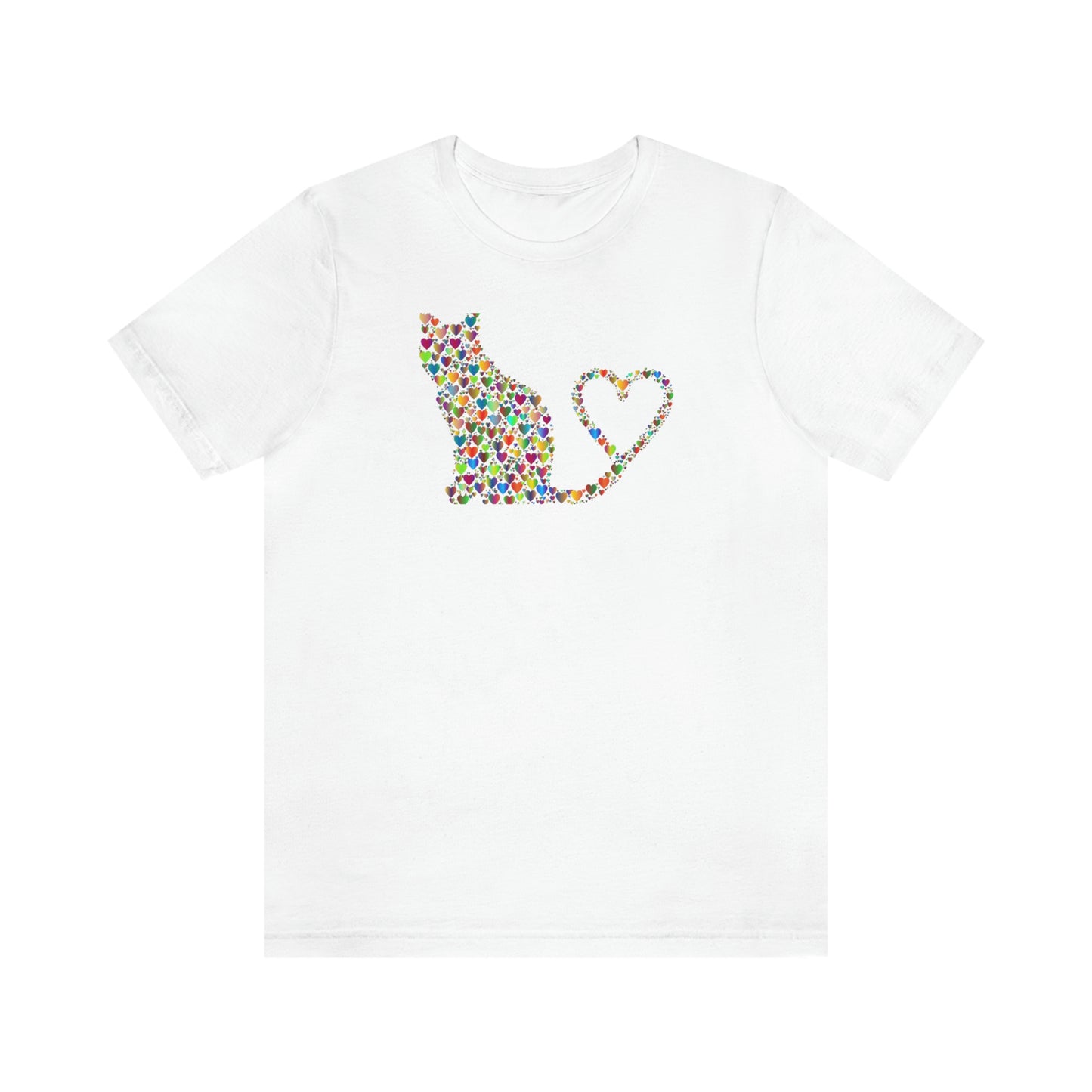 Million Hearts Cats Tshirt  /  Valentines  /  Love   Unisex Jersey Short Sleeve Tee