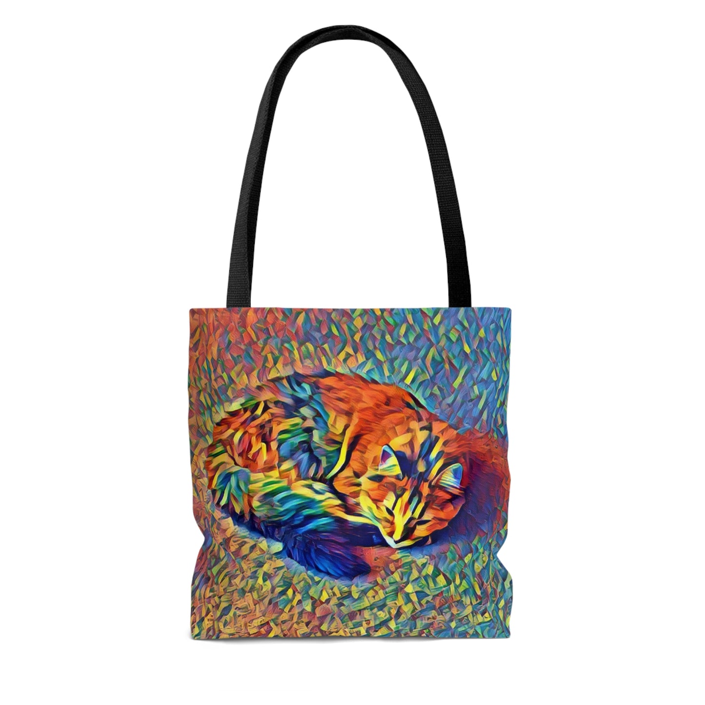 Cuddled Up & Cozy Cat Tote Bag