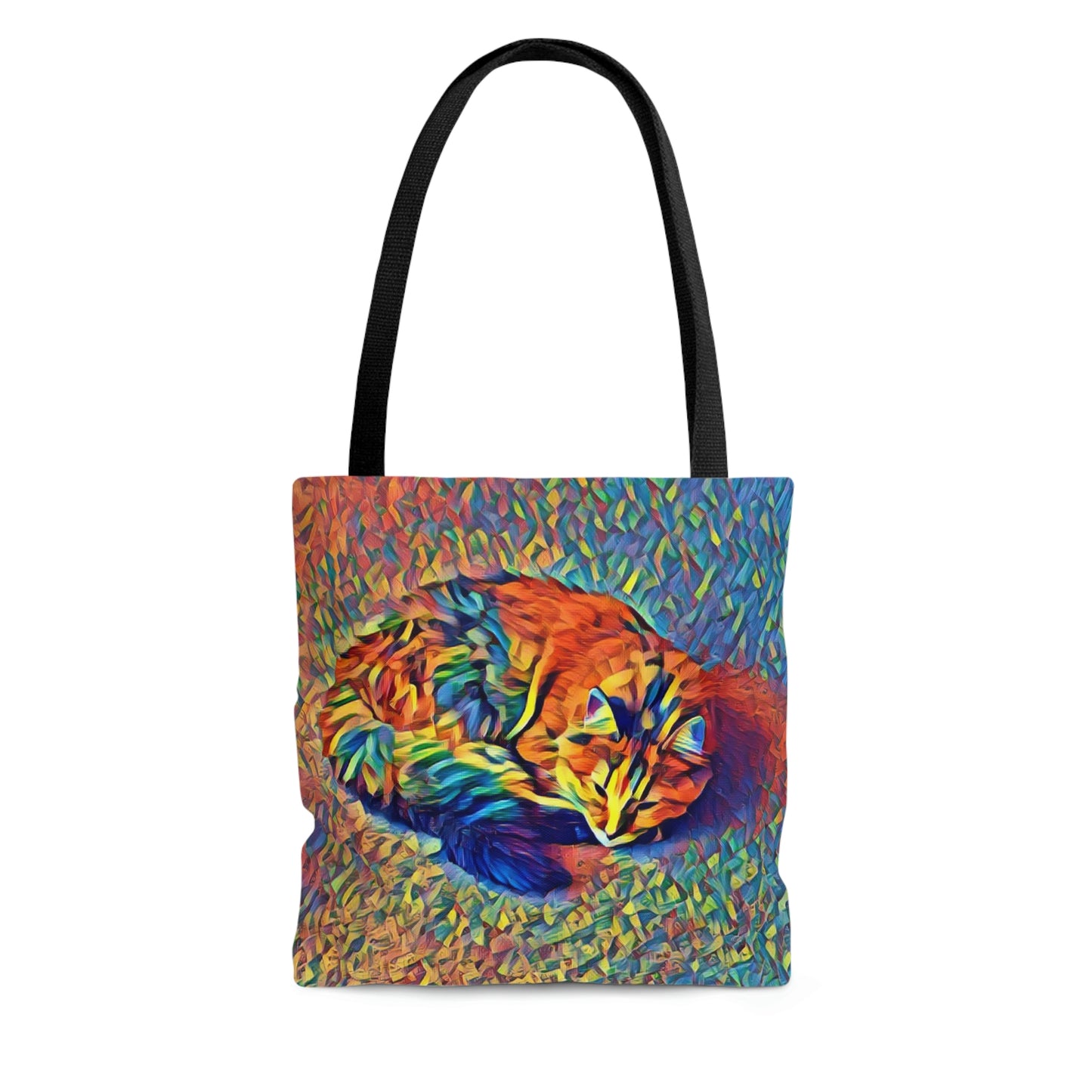 Cuddled Up & Cozy Cat Tote Bag