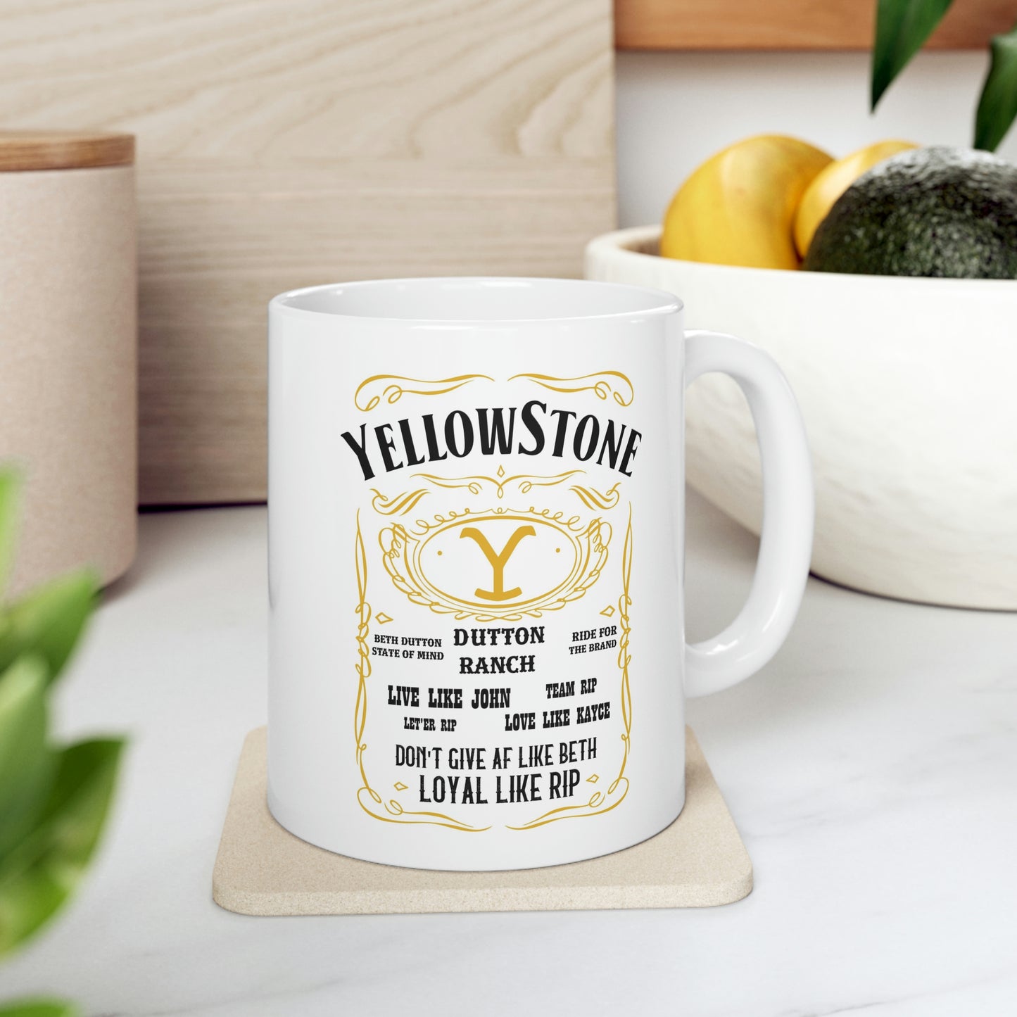 Yellowstone / Live Like /  Dutton Ranch / Rip / John / Kayce / Beth   Ceramic Mug 11oz