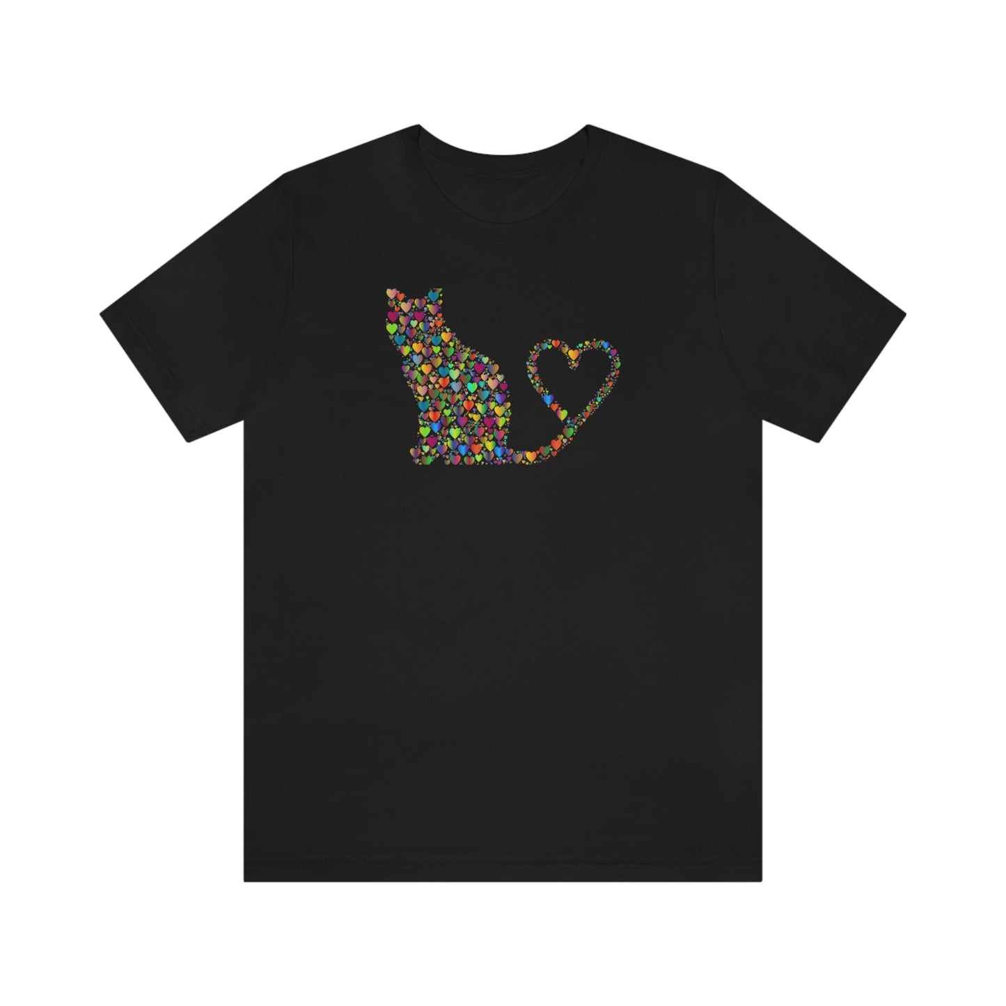 Million Hearts Cats Tshirt  /  Valentines  /  Love   Unisex Jersey Short Sleeve Tee