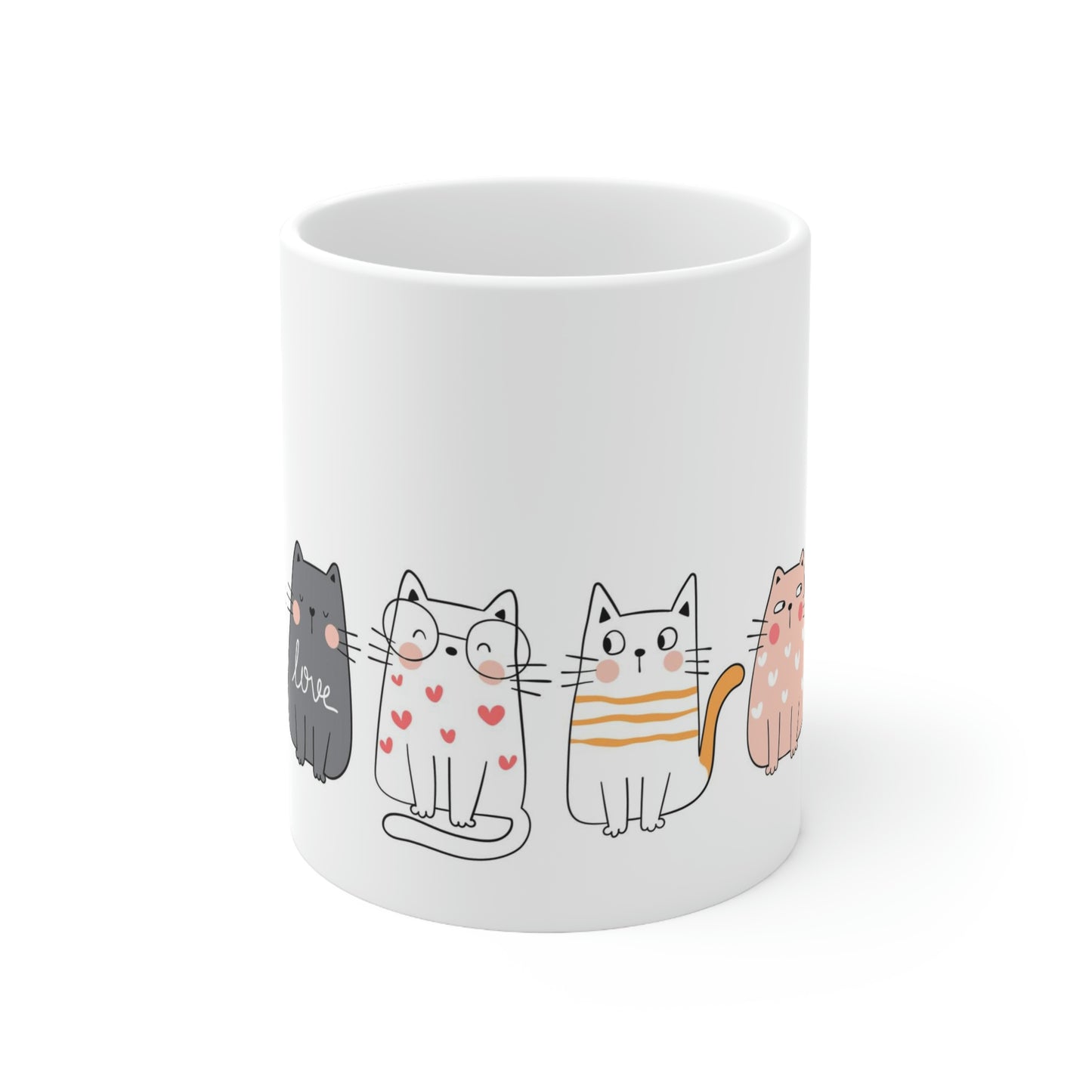 Valentine's Love Cats   Ceramic Mug 11oz