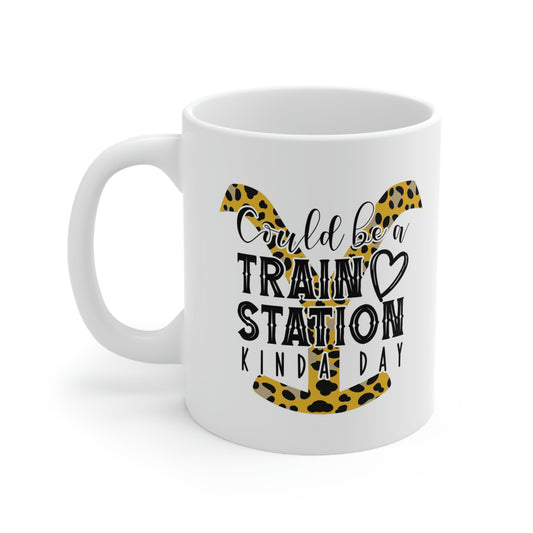 Could be a Train Station kinda day Ceramic Mug 11oz  Yellowstone - Beth - Dutton - Rip