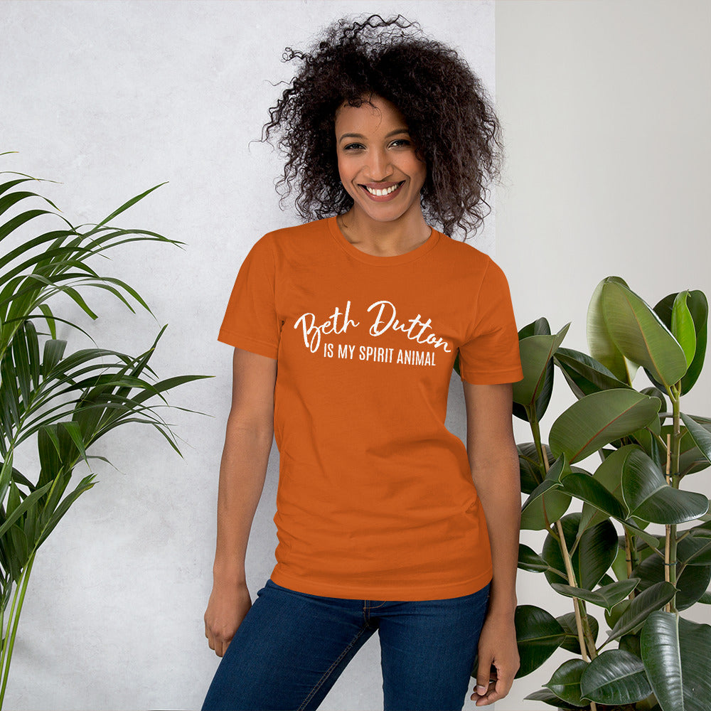 Beth Dutton Is My Spirit Animal  Yellowstone Unisex t-shirt