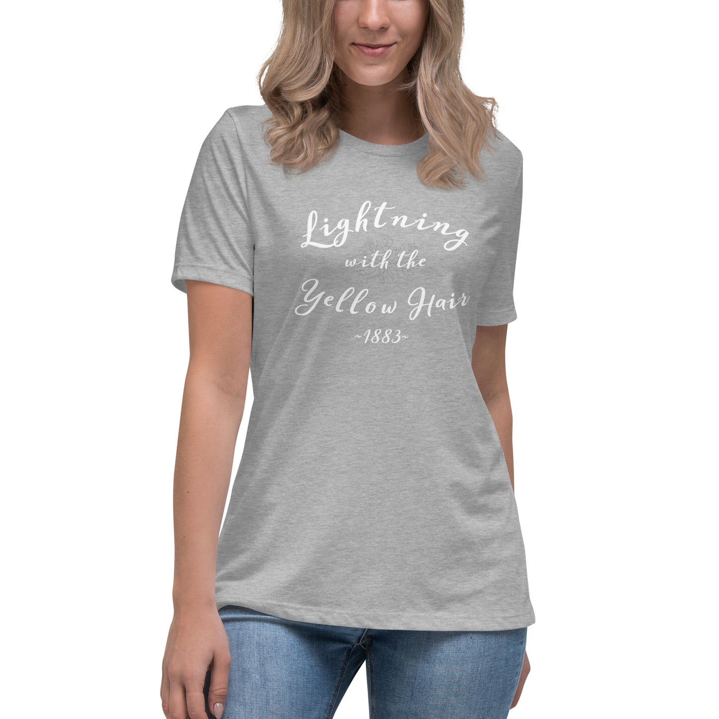 Lightening with the Yellow Hair Tshirt  /  Elsa Dutton  /  Yellowstone  /  1883  Women's Relaxed T-Shirt
