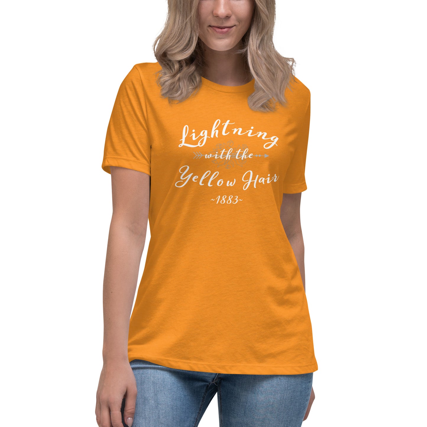 Lightening with the Yellow Hair Tshirt  /  Elsa Dutton  /  Yellowstone  /  1883  Women's Relaxed T-Shirt