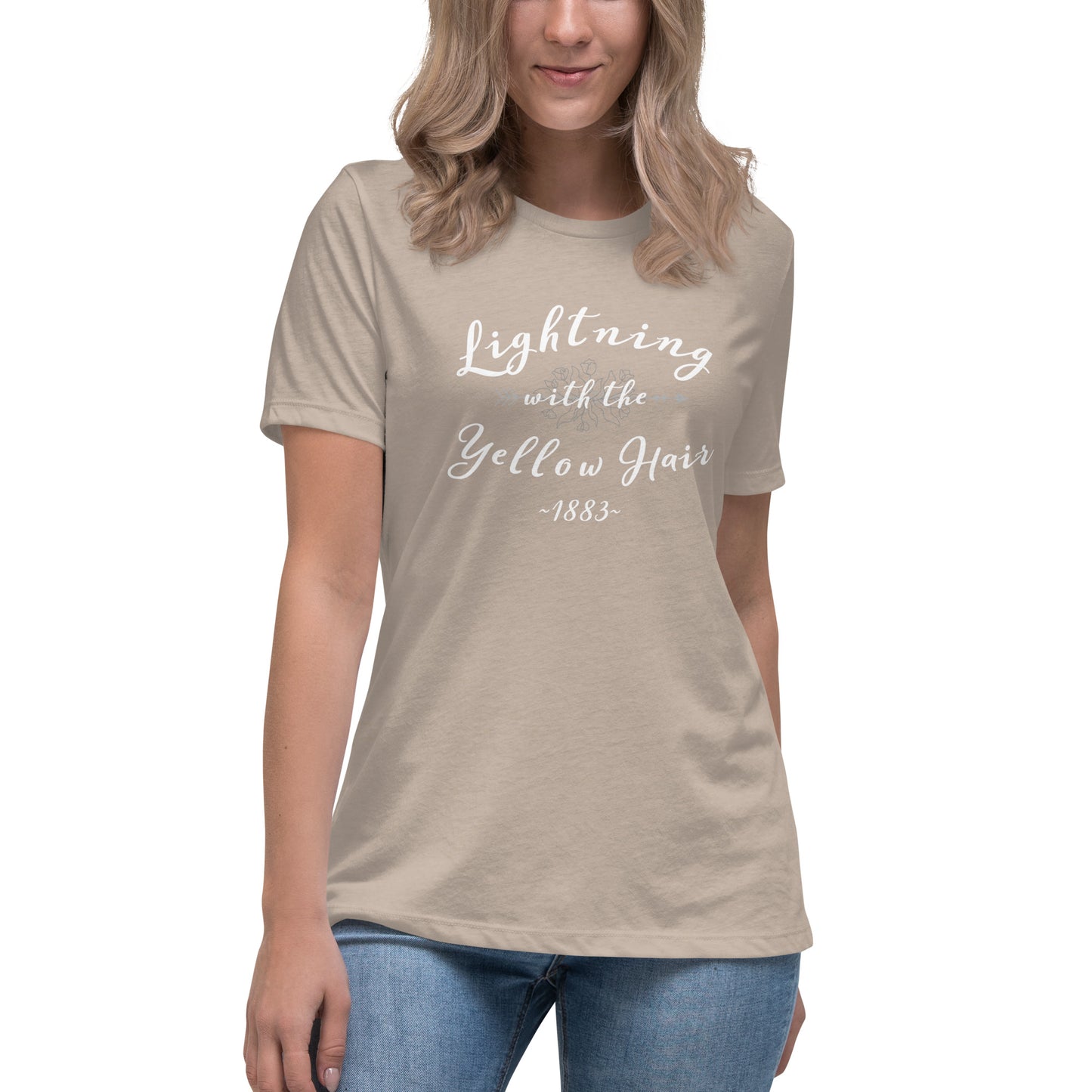 Lightening with the Yellow Hair Tshirt  /  Elsa Dutton  /  Yellowstone  /  1883  Women's Relaxed T-Shirt
