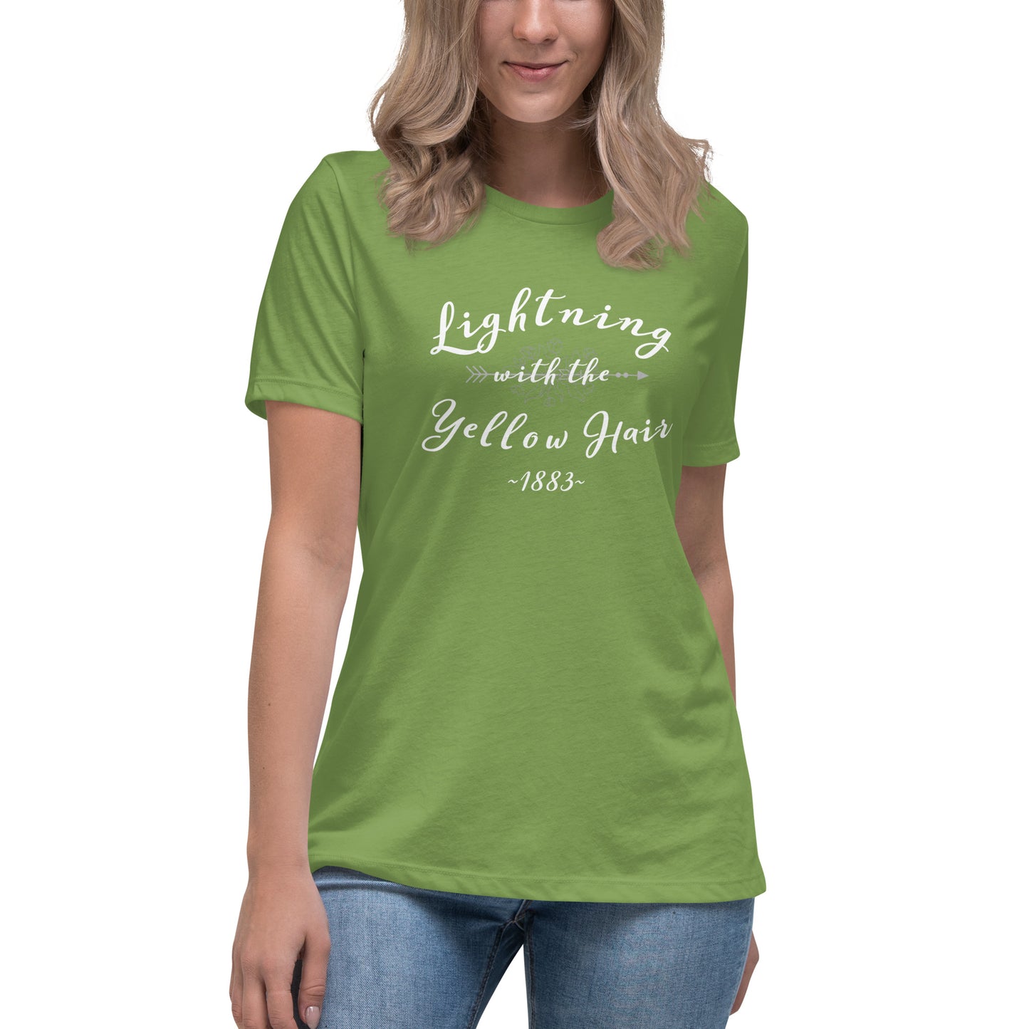 Lightening with the Yellow Hair Tshirt  /  Elsa Dutton  /  Yellowstone  /  1883  Women's Relaxed T-Shirt